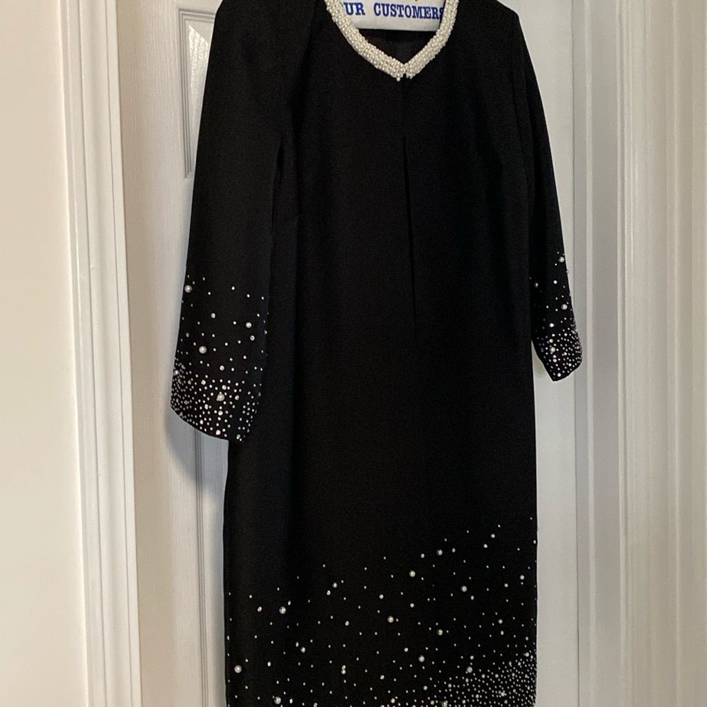 Black Knee Length Dining Jacket Brand New Never Worn